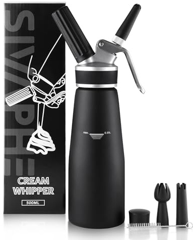 Siphon à crème chantilly en aluminium de qualité professionnelle