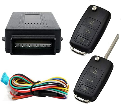 TOTMOX Dispositivo di allarme antifurto per auto, allarme localizzatore remoto 60-100 metri, doppio controllo lampeggiante per auto