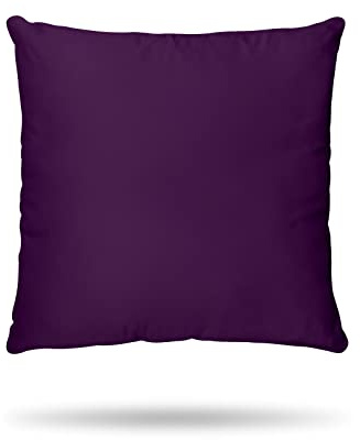 Hans-Textil-Shop Komplettkissen Linon - Kopfkissen, Dekokissen, Couchkissen, Sofakissen (50x50 cm, Lila)
