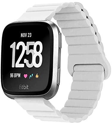 Silikon Armbänder für Fitbit Versa 2 / Versa SE/Versa Lite Männer und Frauen Bewegung mit Magnet Armbänder Ersatzband mit Magnet Armbänder Kompatibel mit Fitbit Versa 2 / Versa SE/Versa Lite (8)