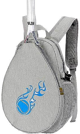Jomewory Tennisrucksack, Schläger Tragetasche Pickle Bag, Tennisschlägerträger, Badminton Rucksack mit Mehreren Taschen, Tennis Schultasche für Jugendliche, 40x28x15cm