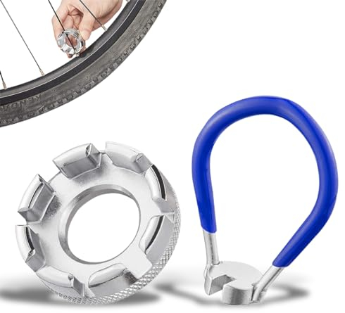 VODAFQS 2 Stück Speichenschlüssel Fahrrad aus Stahl, Speichenschlüssel für Fahrräder, Schraubenschlüssel, Fahrradwerkzeug, Speichenschlüssel, Speichenschlüssel, Fahrradspeichen