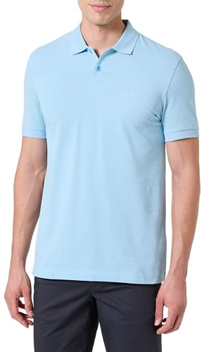 BOSS Men's Polo Shirt, 455light/pastel Blue, XL