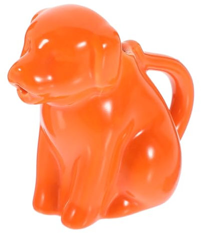 Cabilock Animal Milk Jug Cartoon Ceramic Small Kitchen Creamer Pitcher Handle for Serving