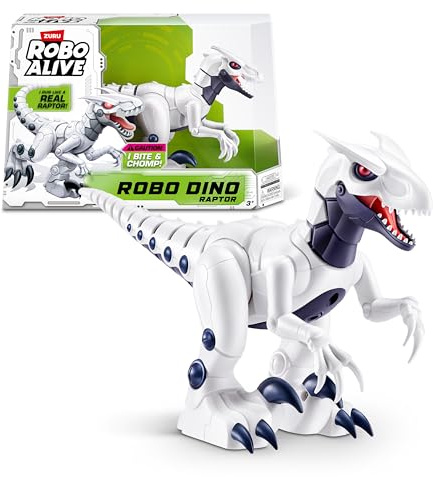 ROBO ALIVE Robo Dino Raptor Robotic, ZURU-leksak, elektronisk dinosaurieleksak för barn (RAPTOR)