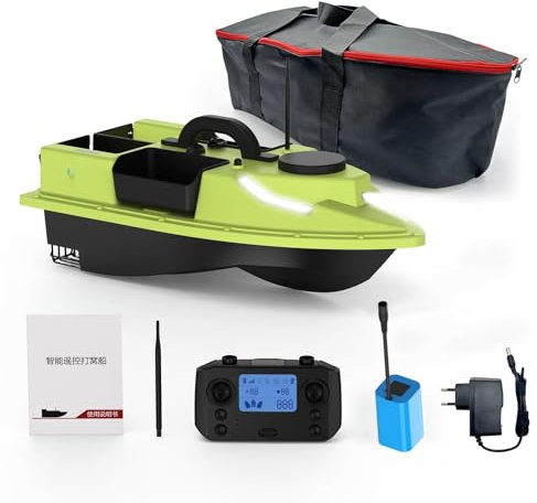 Futterboot Fischfinder GPS Rc Boot, Fischköder-Boot Angelköder-Boot, GPS Cruise Köder-Boot Mit 12000Mah Batterie