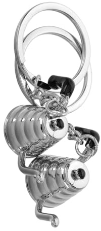 HANABASS 2 Pièces Lot De Porte-clés Café Mini-bouilloire Et Moulin à Café Accessoire Pour Amateurs De