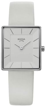 Boccia Damen Analog Uhr mit Kalbsleder Armband 3351-01