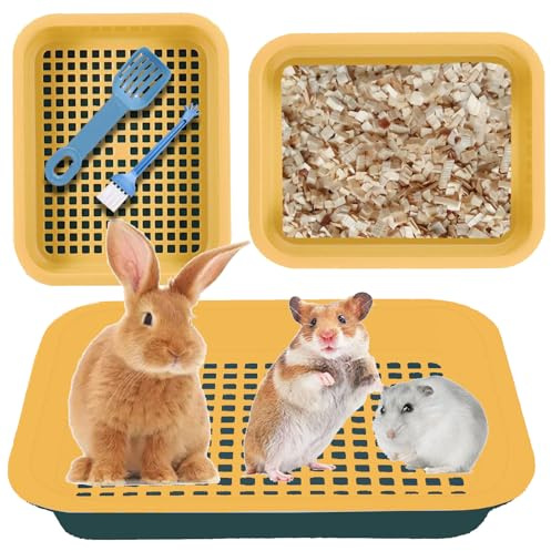 KAKOLOPT Guinea Pig Rabbit Litter Box For Cage,Hamster Potty Tray Pan