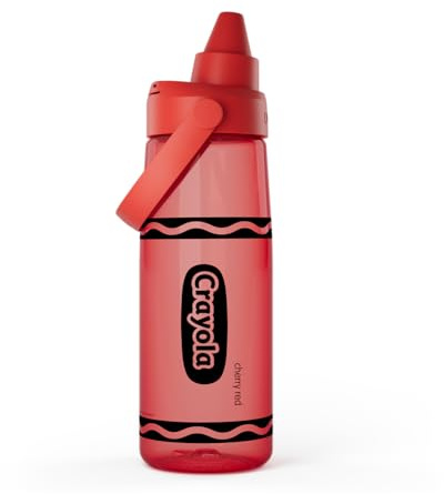 CamelBak Crayola Chug Water Bottle, Tritan Renew, Leakproof, 25oz, Cherry Red