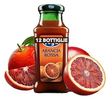 Succo di frutta ARANCIA ROSSA ! Pack 12 bottiglie da 200 ml