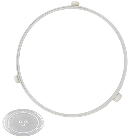 9.53in WB06X10705 Microwave Turntable Ring Replacement for GE Microwaves,Rotating Ring Roller,Microwave Oven Tray Support,Glass Plate Tray Support Holder