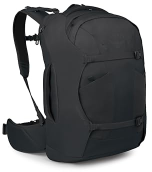 Osprey Farpoint 40 Schwarz, Schwarz, Eine Größe, 40 l – erweiterte Passform