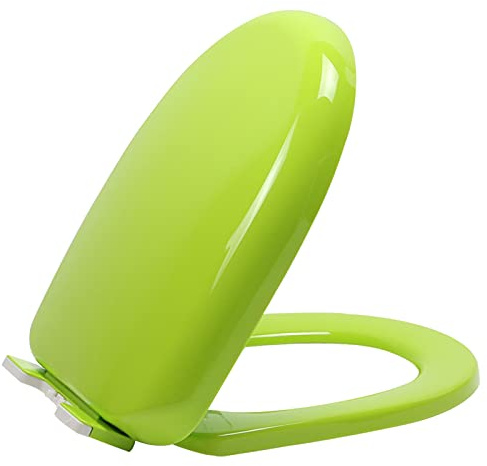 Asiento de inodoro con cierre suave, accesorio de baño de polipropileno de liberación rápida, compatible con todos los inodoros estándar.