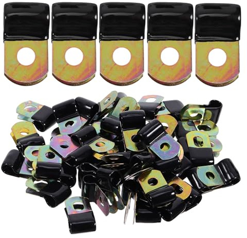 Artibetter Clips Câbles en Acier Inoxydable 40pcs, Résistance la Rouille, Installation Facile pour Lignes et Tuyaux en Extérieur et Lieux Publics