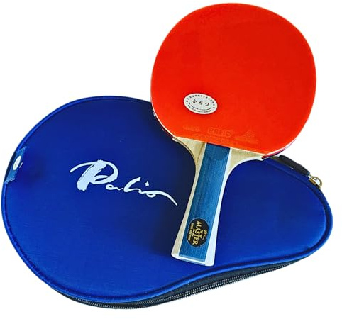 Palio Master 2.0 Table Tennis Bat & Case | ITTF-Approved Intermediate Ping Pong Racket | Allround Spin, Speed and Control
