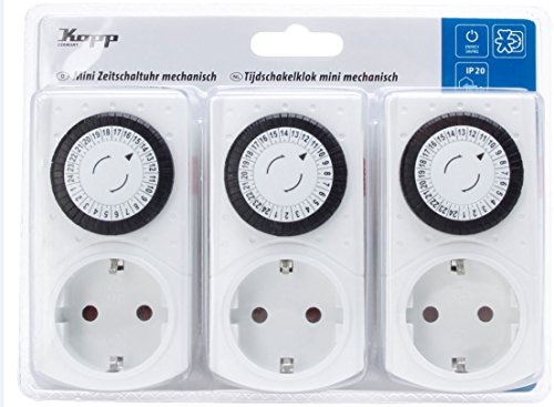 Kopp 3X ZeitschUhr elektronische, weiß, 195302174