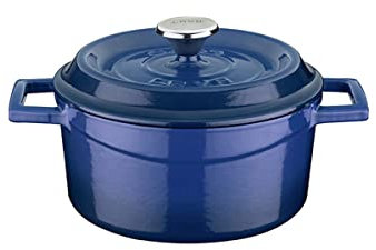 Lava Cookware LV Y TC 16 K2 pirofila Rotonda, Diametro 16 cm, in ghisa, Blu