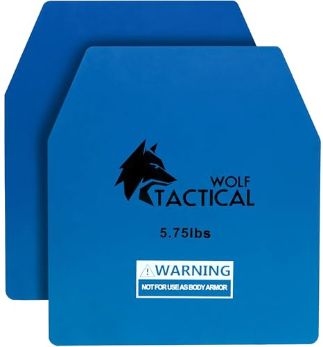 WOLF TACTICAL Weight Vest Plates - 5.75/8.75/14.5/19.75LB Pairs - WODs, Strength Training, Running, Heavy Workouts