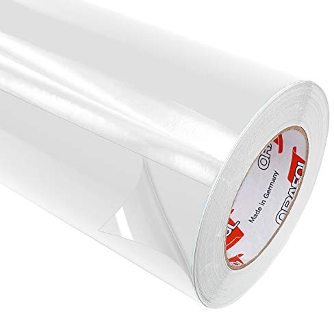 DecoMeister Schutzfolie selbstklebend 100x100 cm | Möbelschutzfolie aus PVC – wasserfest und pflegeleicht | Wandschutzfolie gegen Kratzer und Flecken | Klebefolie für Möbeln | Durchsichtig Hochglanz