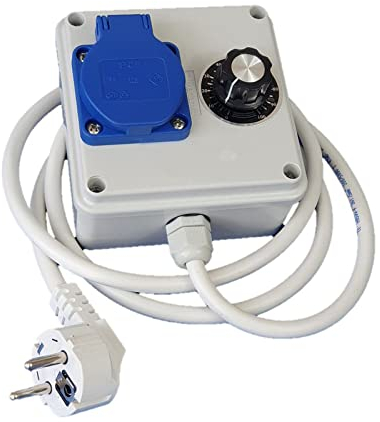 2600 Watt Elektronischer Leistungsdimmer Leistungsregler Dimmer Drehzahlregler Spannungsregler für Lüfter Werkzeug Deckenventilator Winkelschleifer Kreissäge