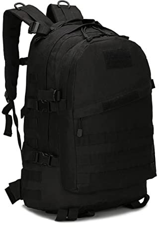 Bqxxdeo 3D Outdoor Sport Militär Bergsteigen Rucksack Camping Wandern Trekking Rucksack Reise Outdoor Tasche 40L Black