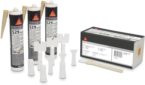 SIKA - Sikaflex-529 Evolution Nahtabdichtungskit Easybox - 3x300ml | Für OEM-Strukturen - Steinschlagschutz und Nahtabdichtung - Komplettset mit Zubehör - Einfache Anwendung