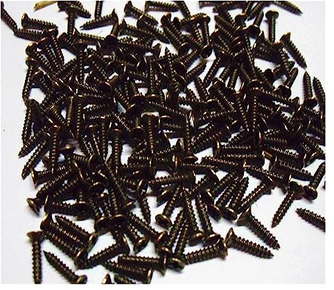 PRIMUZ 3 x 14 mm selbstschneidende Schrauben aus Antikbronze, Senkkopfschrauben, Kreuzschlitzschrauben, Nägel, Weinkisten aus Holz