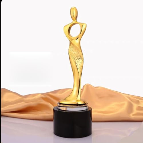 YUZDNM Premio Trofeo Coppa Trofeo Sportivo Coppa Medaglie Trofei d'oro Medaglie di Calcio Trofeo Scolastico Premio Sportivo Trofei Calcio Ricordo Medaglia di Metallo (Color : D, Size : 8 * 28cm)