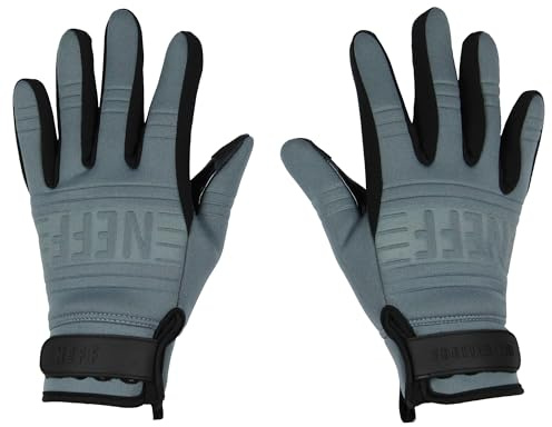 Neff Daily Pipe Neoprene No-Slip Silicone Palm Adult Ski and Snowboarding Gloves For Men and Women (Medium, Grey)