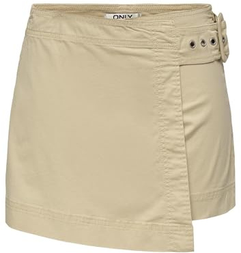 ONLY Onlfelis Mw Wrap Skort PNT, Sten, S