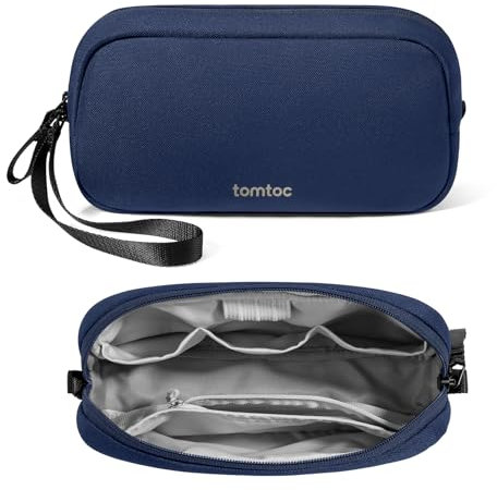 tomtoc Kabel Organizer Tasche, Elektronik EDC Zubehör Kabeltasche Kabelorganizer, Reiseutensilien Koffer Organizer Tech Pouch Geschenk Cable Bag für Handy Netzteil, Ladekabel, Ladestecker, Powerbank
