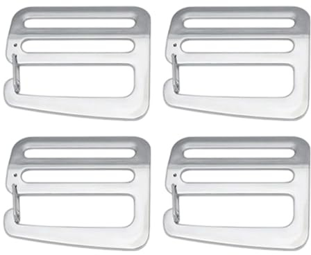 Qianly 4 Hebillas de Conexión con Gancho en G, Clips Ajustables, Hebillas Deslizantes con Resorte para Cinturón, Ropa, Correa de Hombro, 38 Mm