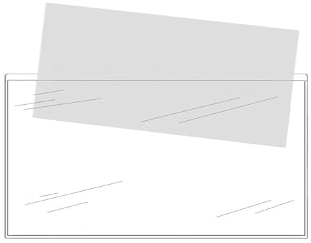 Klebeshop24 Selbstklebetaschen, breite Seite offen, DIN lang 20 Stück | Klarsichthüllen zum Kleben, Sichthüllen selbstklebend transparent