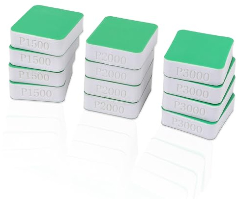 TGR Mini Hand Sanding Blocks for Denibbing PDR - 12 pcs (1500, 2000, 3000 grit)