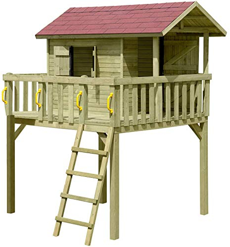 Gartenpirat Kinderspielhaus, Stelzenhaus Maxi aus Holz TÜV geprüft