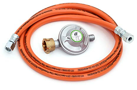 Gazcamp Druckminderer und Gasschlauch für Grill/Bräter