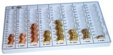 1 X WEDO Geld-Zählbrett lgrau 328X178X31MM ECO II 160100837