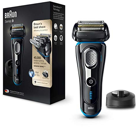 Braun Series 9 9240s elektrischer Rasierer mit Ladestation, schwarz