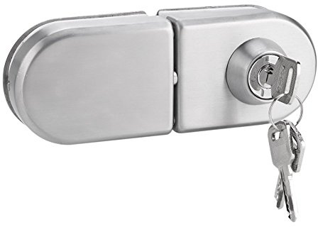 10~12mm verrou porte en acier inoxydable Serrure de sécurité anti-vol Serrure de porte coulissante à poussoir sans cadre avec clés Door Locks Door Locks