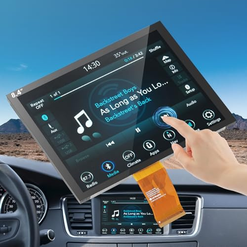 17-22 Replacement 8.4 Uconnect 4C UAQ LCD Monitor Touch-Screen Radio Navigation New OEM Replacement Fit for Dodge RAM Jeep Chrysler 2017&up Replace #LA084X01(SL)(02)