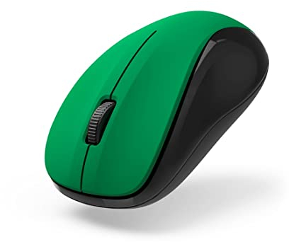 Hama Wireless Mouse 3 Buttons 2.4GHz 1200dpi Optical Mouse Wireless Computer Mouse for Laptop PC Notebook Silent Battery Right Handed Left Handed USB Receiver Green