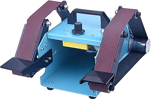Automatic Belt Sander Grinder, Double-Ended Bench Belt Grinder for Knife Edge/Wood, 950W Electric Sander Polishing Machine for Precision Sanding