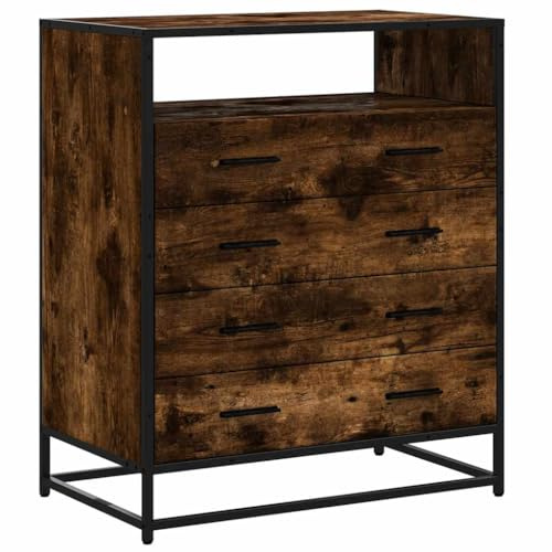 vidaXL Schubladenschrank Räuchereiche 70x41x83,5 cm Holzwerkstoff