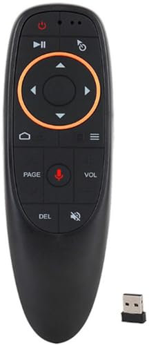 GERUI Tastiera wireless ad aria mouse, 2,4 G, wireless Voice Airmouse, telecomando portatile con giroscopio per Smart TV, PC, TV Box, laptop, proiettore