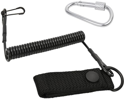 RUGBOL Tactical Lanyard, Paracord Keychain Lastic Key Pendant Outdoor Anti-Lost Keychain for Manual Electric Key or Special Equipment Fixing