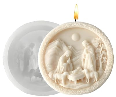 Stampo In Silicone Natalizio 3D Presepe Gesù Centrotavola