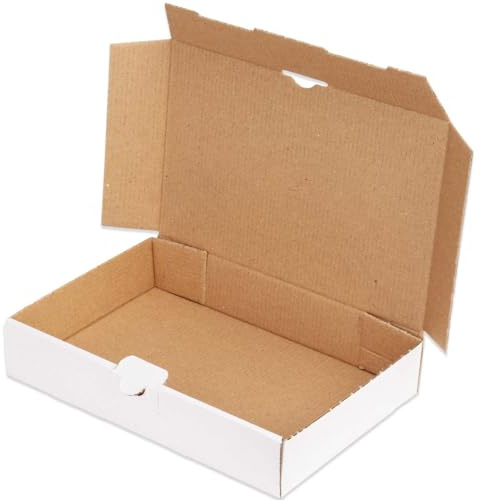 kartonprimus Maxibriefkartons 240 x 160 x 45 mm MB-3 weiß Maxibrief Karton Faltschachtel stabil Versandkarton für Post DHL Versand DIN A5 Warensendung Büchersendung Versandschachtel (200 Stück)