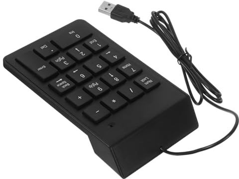 HONMEET Teclado Numérico Portátil 19 Teclas para Computadora Portátil Resistente al Desgaste y Fabricado en Plástico, Adecuado para Sectores Bancarios