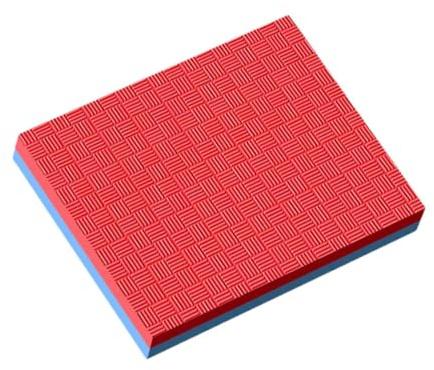Fxzqgnh Coussin d'équilibre, tapis en mousse EVA, tapis de sol antidérapant, équipement d'entraînement stable, adapté pour la gym, le pilates, l'exercice, rouge
